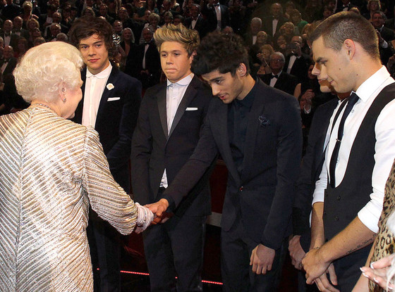 One Direction, Queen Elizabeth One Direction, Queen Elizabeth